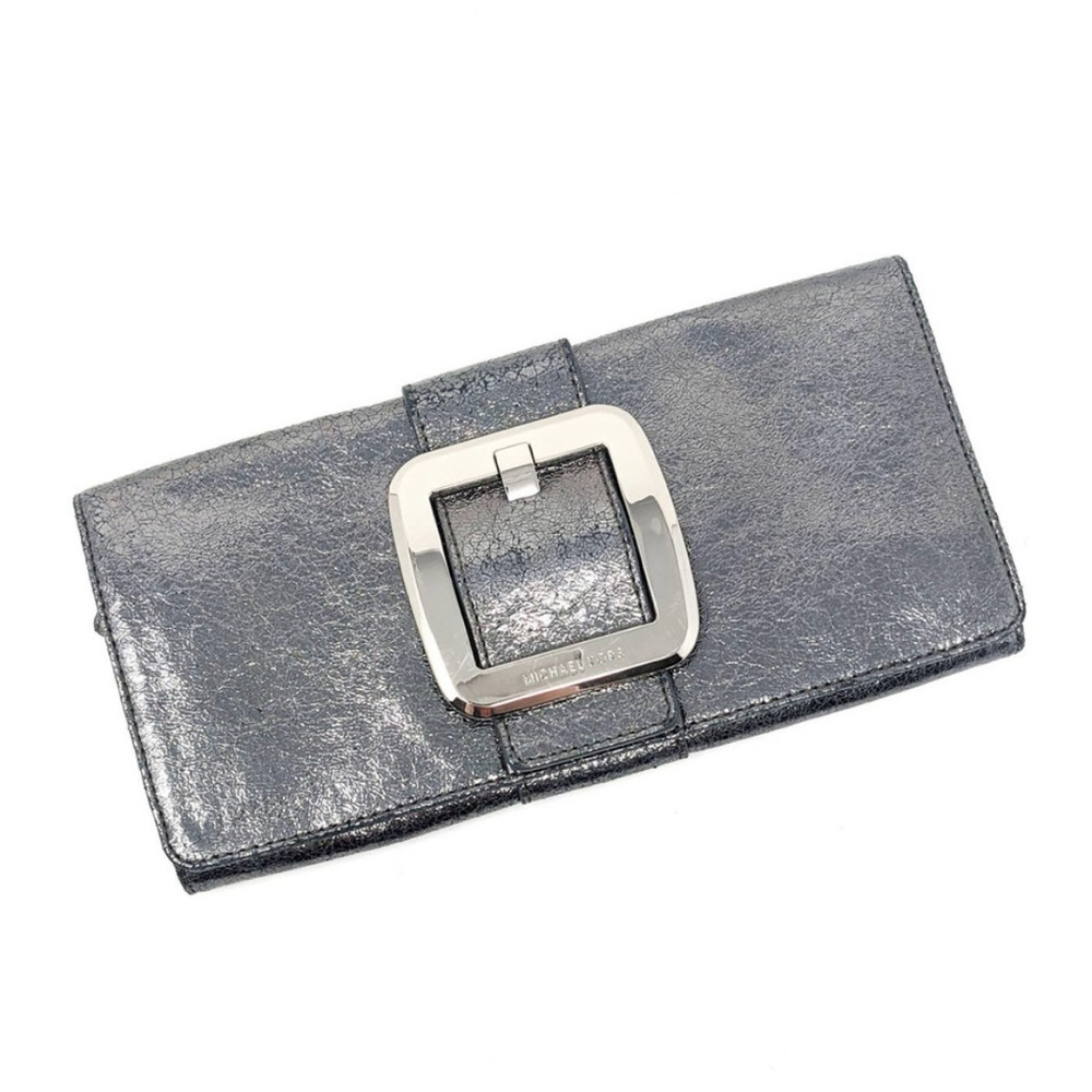 Michael Kor’s Silver Metallic Clutch